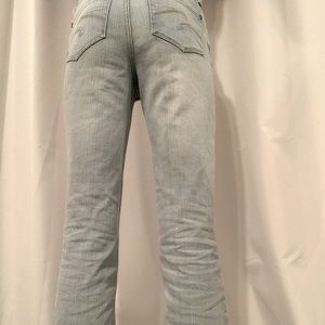 Girls Y2K light wash denim jean